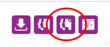 Screenshot highlighting the View LG Inform Plus report icon