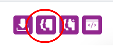 Screenshot highlighting the View an LG Inform report icon
