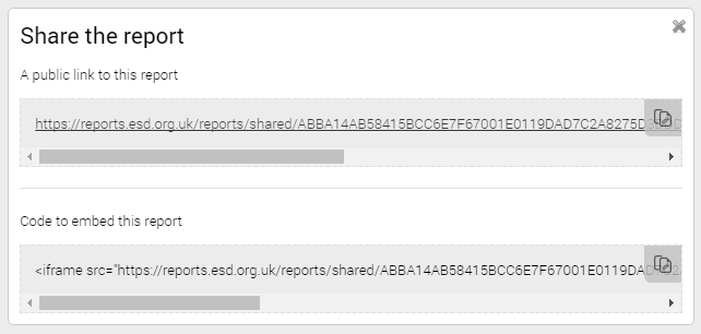 Sharing a report