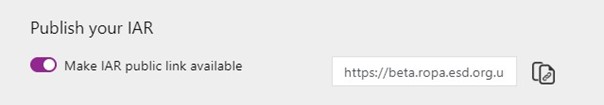 A screenshot of the RoPA application